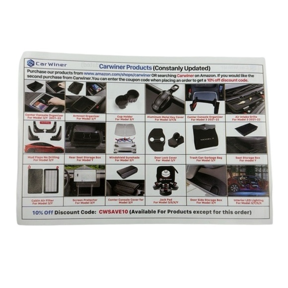 Tesla Model 3 Model Y Armrest Organizer Tray with Sunglasses and Coin Holder - Picture 11 of 12